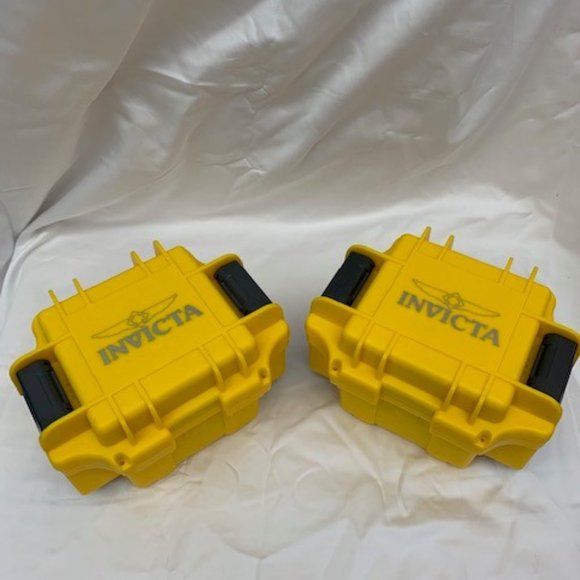 Two (2) Invicta Yellow Dive Cases - Picture 2 of 4